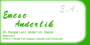emese anderlik business card